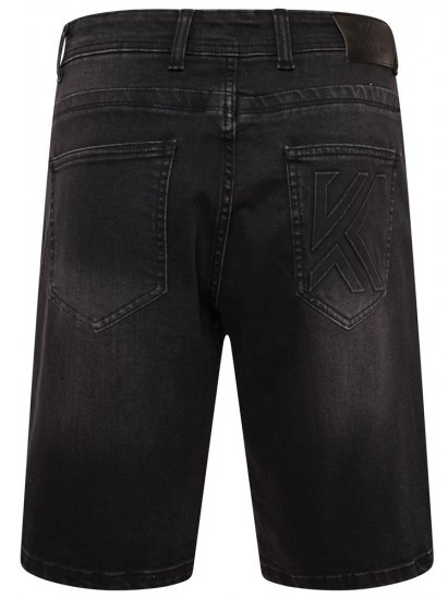 Kam Jeans Vigo2 Jeans Shorts Black Used - Pantaloni scurți - Pantaloni Scurți Mărimi mari Bărbați 