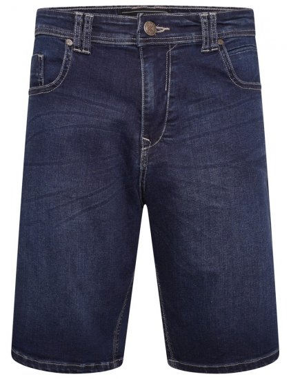 Kam Jeans Vigo2 Jeans Shorts Dark Used - Pantaloni scurți - Pantaloni Scurți Mărimi mari Bărbați 