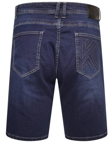 Kam Jeans Vigo2 Jeans Shorts Dark Used - Pantaloni scurți - Pantaloni Scurți Mărimi mari Bărbați 