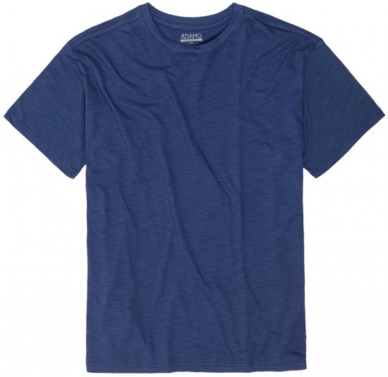 Adamo Kevin Regular fit T-shirt Slub Blue - Tricouri - Tricouri Bărbați Mărimi Mari
