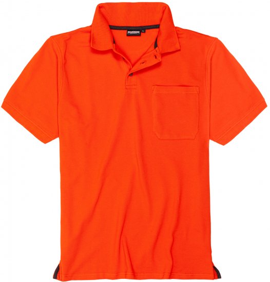 Adamo Klaas Regular fit Polo Shirt with Pocket Orange - Tricouri polo - Tricouri Polo Bărbați Mărimi Mari