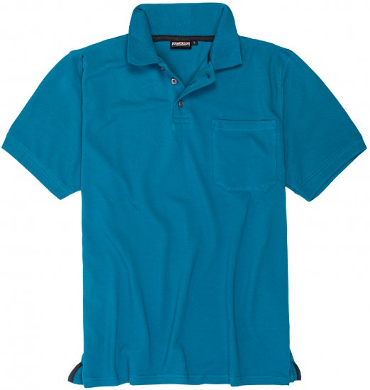 Adamo Klaas Regular fit Polo Shirt with Pocket Petrol - Tricouri polo - Tricouri Polo Bărbați Mărimi Mari