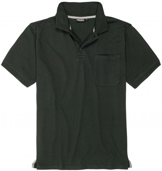 Adamo Klaas Regular fit Polo Shirt with Pocket Pine Green - Tricouri polo - Tricouri Polo Bărbați Mărimi Mari