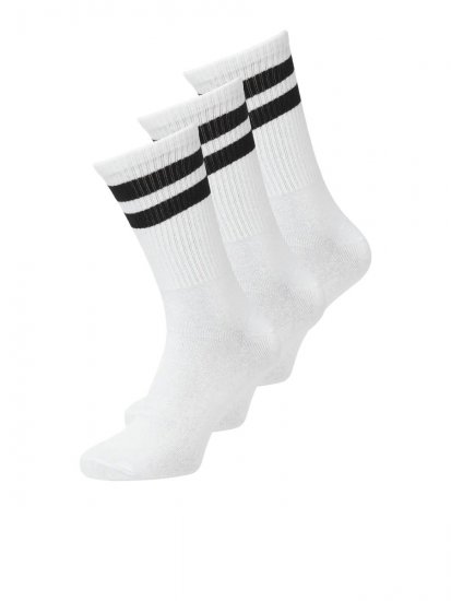 Jack & Jones Travis Șosete de tenis Alb 3-pack - Lenjerie intimă & costum baie - Lenjerie Intimă Bărbați Mărimi Mari