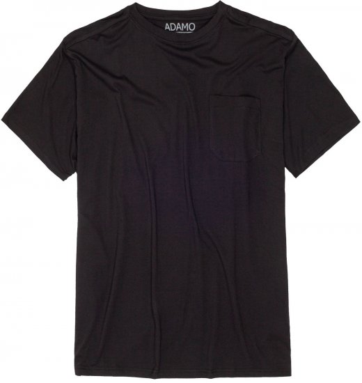 Adamo Kody Regular fit T-shirt with Pocket Black - Tricouri - Tricouri Bărbați Mărimi Mari
