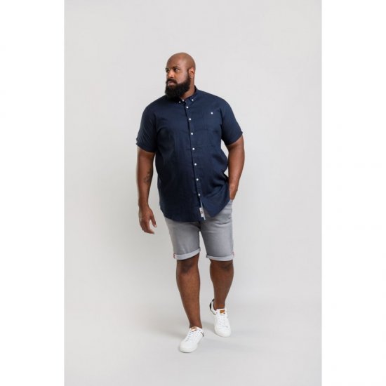 D555 Brixton Shirt Navy - Cămăși - Cămăși Bărbați Mărimi Mari