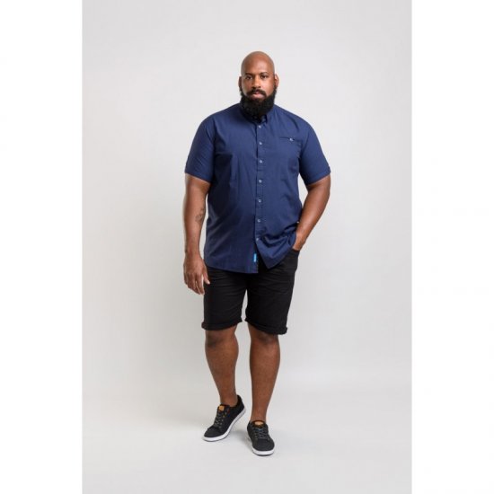 D555 Wesson Shirt Navy - Cămăși - Cămăși Bărbați Mărimi Mari