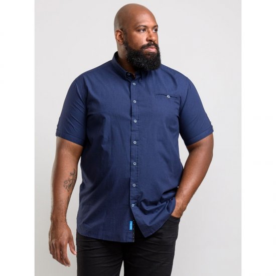 D555 Wesson Shirt Navy - Cămăși - Cămăși Bărbați Mărimi Mari