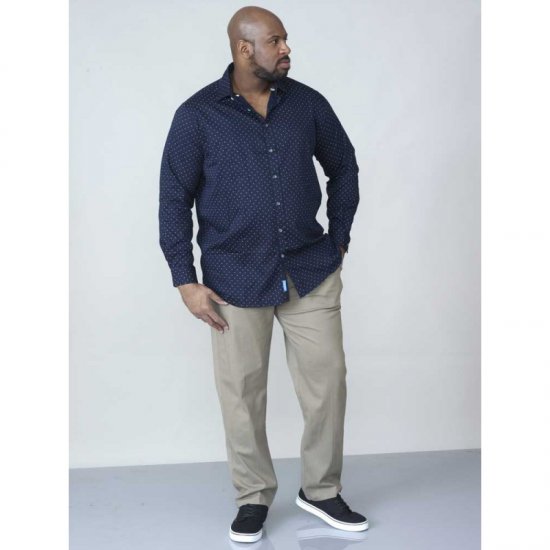 D555 Rashard Long Sleeve Printed Shirt - Cămăși - Cămăși Bărbați Mărimi Mari