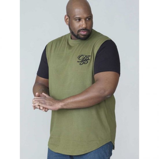 D555 Demarcus Couture T-shirt Khaki - Tricouri - Tricouri Bărbați Mărimi Mari