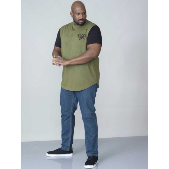 D555 Demarcus Couture T-shirt Khaki - Tricouri - Tricouri Bărbați Mărimi Mari