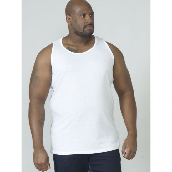 D555 Fabio Tanktop White - Tricouri - Tricouri Bărbați Mărimi Mari