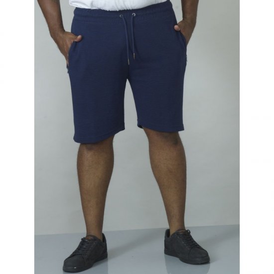 D555 Jackie Ribbed Jersey Shorts Navy - Pantaloni trening - Pantaloni Trening Bărbați Mărimi Mari