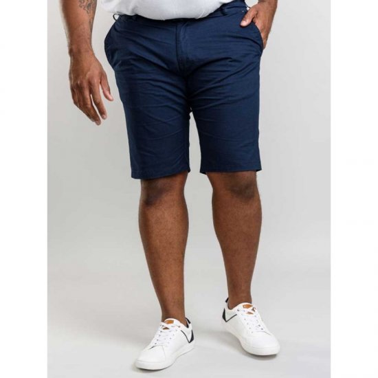 D555 Lopez Stretch Shorts Navy - Pantaloni scurți - Pantaloni Scurți Mărimi mari Bărbați 