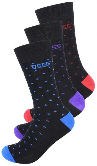 D555 Bolt Cotton Rich Luxury Socks 3-Pack - Lenjerie intimă & costum baie - Lenjerie Intimă Bărbați Mărimi Mari