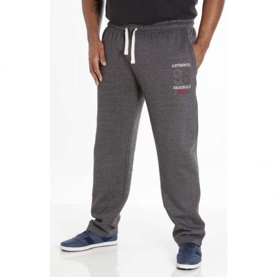 D555 Portland Sweatpants Charcoal - Pantaloni trening - Pantaloni Trening Bărbați Mărimi Mari