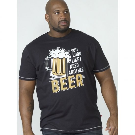 D555 Murray T-shirt Black - Tricouri - Tricouri Bărbați Mărimi Mari