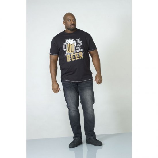 D555 Murray T-shirt Black - Tricouri - Tricouri Bărbați Mărimi Mari