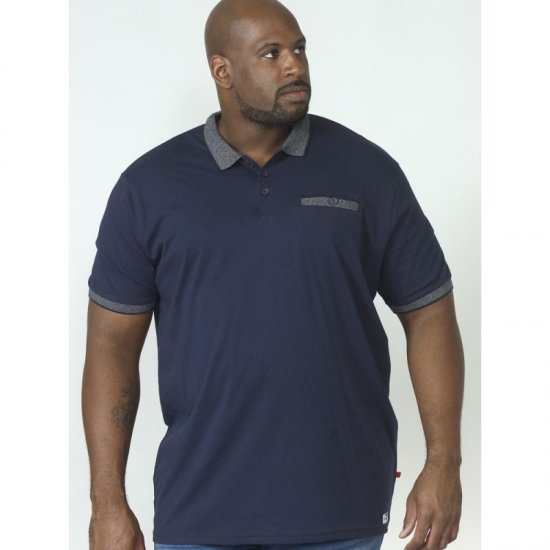 D555 Walker Polo Navy - Tricouri polo - Tricouri Polo Bărbați Mărimi Mari