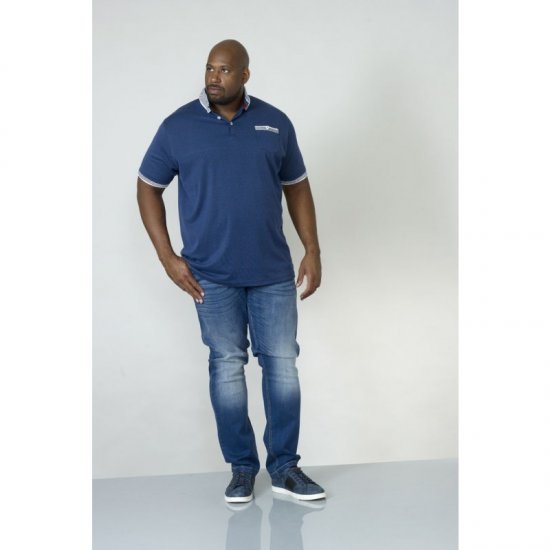 D555 George Polo Navy - Tricouri polo - Tricouri Polo Bărbați Mărimi Mari