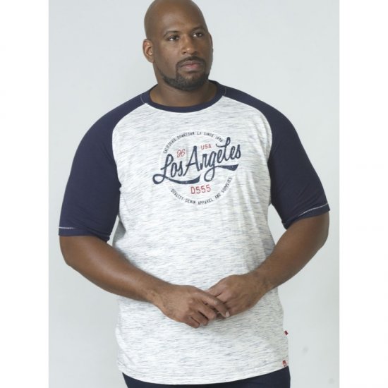 D555 Judson T-shirt Navy - Tricouri - Tricouri Bărbați Mărimi Mari