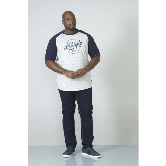 D555 Judson T-shirt Navy - Tricouri - Tricouri Bărbați Mărimi Mari