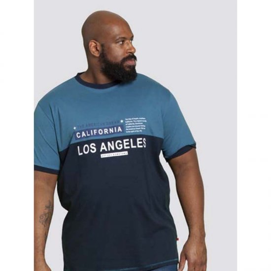 D555 Jackson T-shirt Teal - Tricouri - Tricouri Bărbați Mărimi Mari