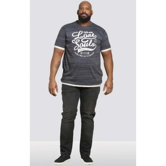 D555 Maiden T-shirt Black - Tricouri - Tricouri Bărbați Mărimi Mari