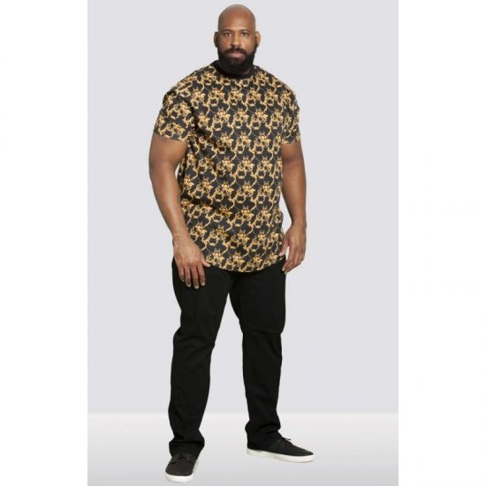 D555 Dave Couture T-shirt Black - Tricouri - Tricouri Bărbați Mărimi Mari
