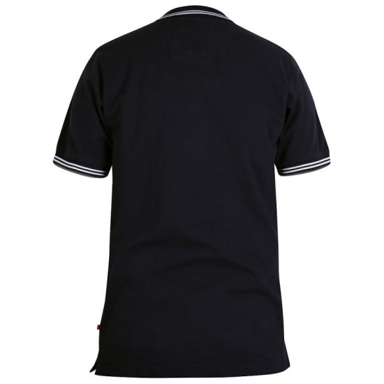D555 Bartley Polo Dark Navy - Tricouri polo - Tricouri Polo Bărbați Mărimi Mari