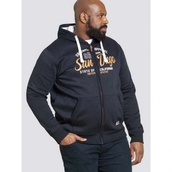 D555 Stockton Hoodie Navy - Pulovere & hanorace - Pulovere & Hanorace Bărbați Mărimi Mari