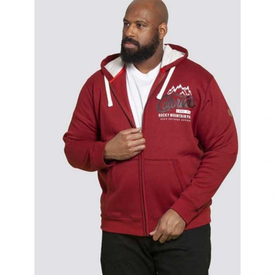 D555 Durham Hoodie Red - Pulovere & hanorace - Pulovere & Hanorace Bărbați Mărimi Mari