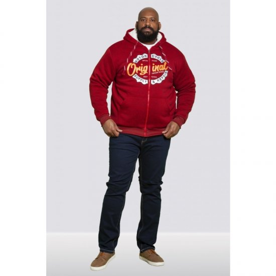 D555 Rylan Hoodie Red - Pulovere & hanorace - Pulovere & Hanorace Bărbați Mărimi Mari