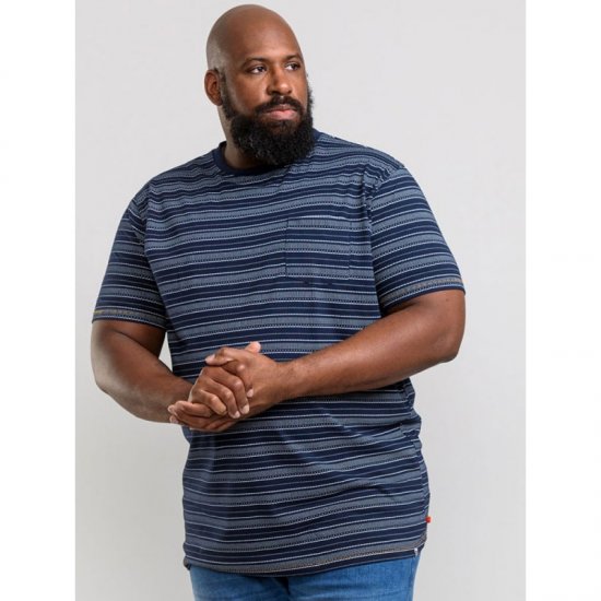 D555 Caspian T-shirt Navy - Tricouri - Tricouri Bărbați Mărimi Mari