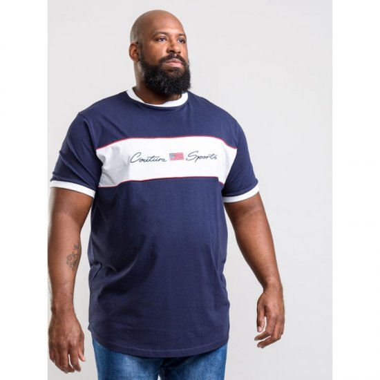 D555 Cullen T-shirt Navy - Tricouri - Tricouri Bărbați Mărimi Mari