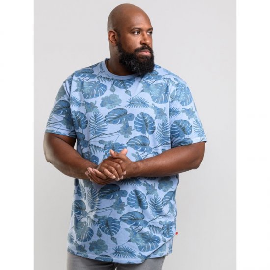 D555 Seymour T-shirt Blue - Tricouri - Tricouri Bărbați Mărimi Mari