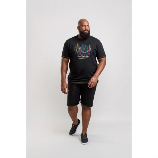 D555 Shelby T-shirt Black - Tricouri - Tricouri Bărbați Mărimi Mari