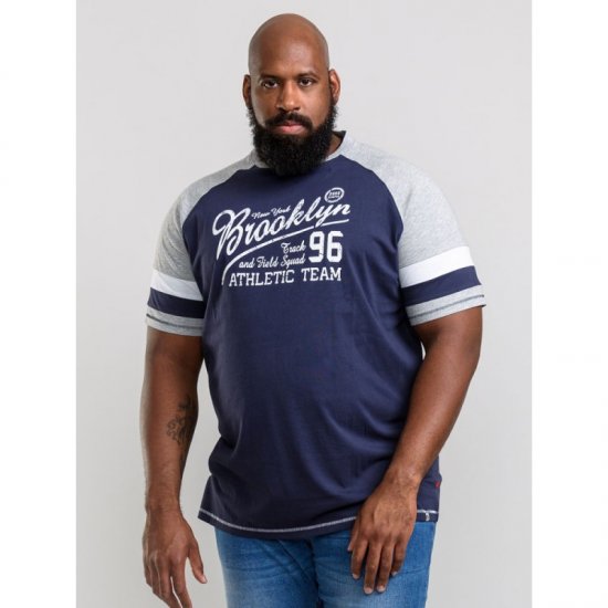 D555 Jones T-shirt Navy - Tricouri - Tricouri Bărbați Mărimi Mari