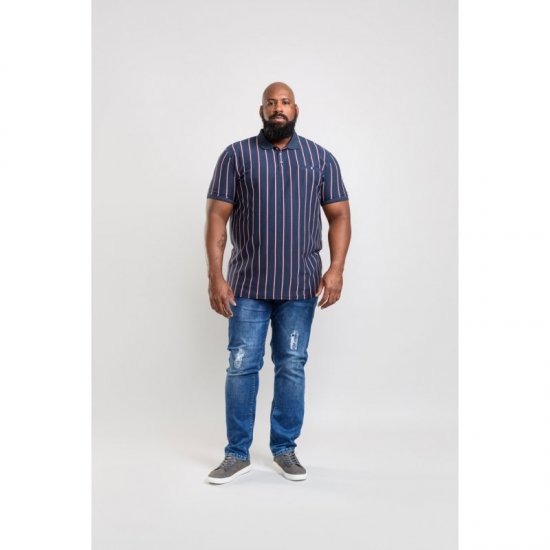 D555 Martel Polo Navy - Tricouri polo - Tricouri Polo Bărbați Mărimi Mari