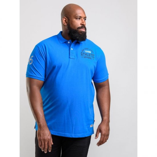 D555 Parker Polo Blue - Tricouri polo - Tricouri Polo Bărbați Mărimi Mari