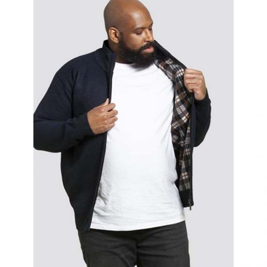 D555 Braxton Sweater Navy - Pulovere & hanorace - Pulovere & Hanorace Bărbați Mărimi Mari