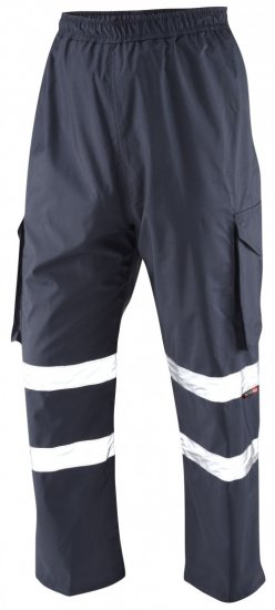 Leo Appledore Cargo Rain pants Navy - Haine de lucru - Haine de lucru Bărbați Mărimi Mari