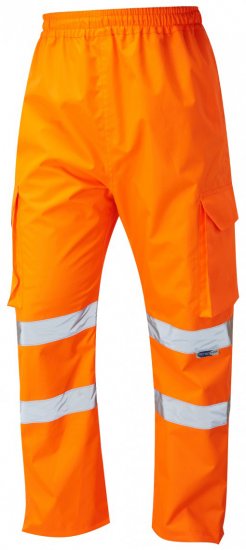 Leo Appledore Cargo Rain pants Hi-Vis Orange - Haine de lucru - Haine de lucru Bărbați Mărimi Mari