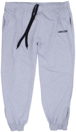 Lavecchia 2018 Sweatpants with Zippered Cuff Grey - Pantaloni trening - Pantaloni Trening Bărbați Mărimi Mari