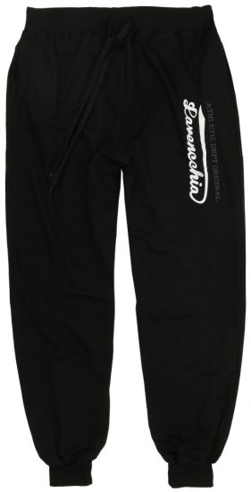 Lavecchia 2020 Sweatpants with Cuff Black - Pantaloni trening - Pantaloni Trening Bărbați Mărimi Mari