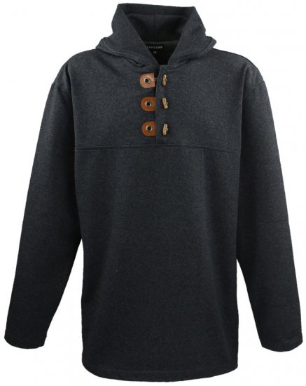 Lavecchia 605 Pullover Hoodie Charcoal - Pulovere & hanorace - Pulovere & Hanorace Bărbați Mărimi Mari