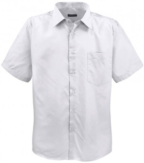 Lavecchia Classic Short Sleeve Shirt White - Cămăși - Cămăși Bărbați Mărimi Mari
