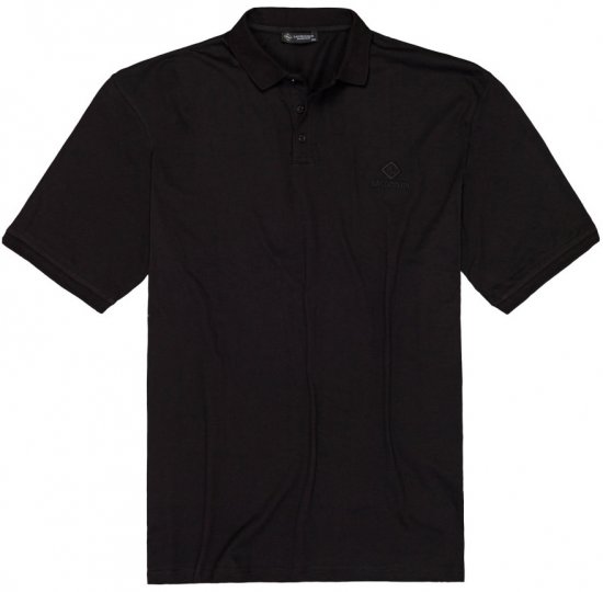 Lavecchia 1000 Pique Polo Black - Tricouri polo - Tricouri Polo Bărbați Mărimi Mari