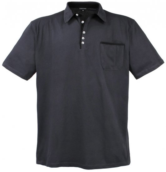 Lavecchia 1701 Jersey Poloshirt Charcoal - Tricouri polo - Tricouri Polo Bărbați Mărimi Mari