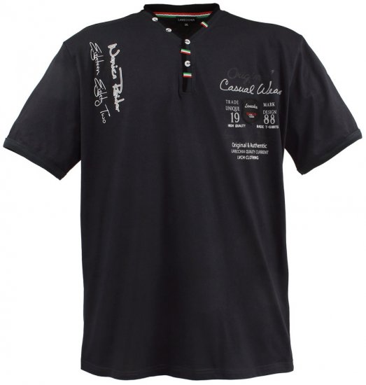 Lavecchia 2042 Printed T-shirt Charcoal - Tricouri - Tricouri Bărbați Mărimi Mari